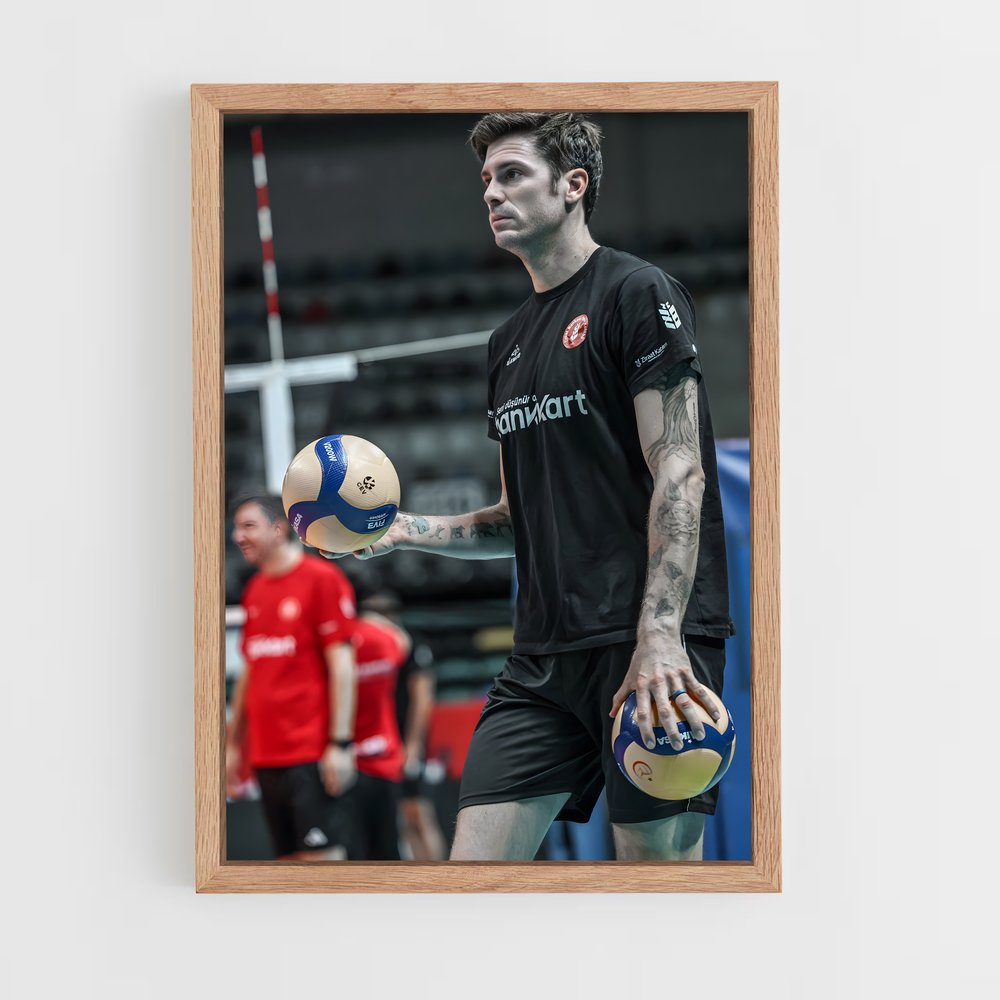 Poster La Force du Jeu – affiche Volleyball (vue 4)